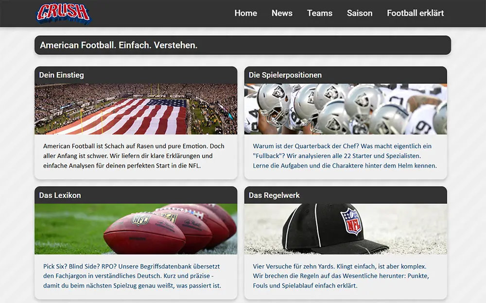 Screenshot of NFL Crush